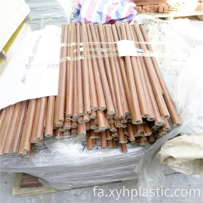 میله لمینت فنولیک پنبه Cotton Phenolic Laminated Rod
